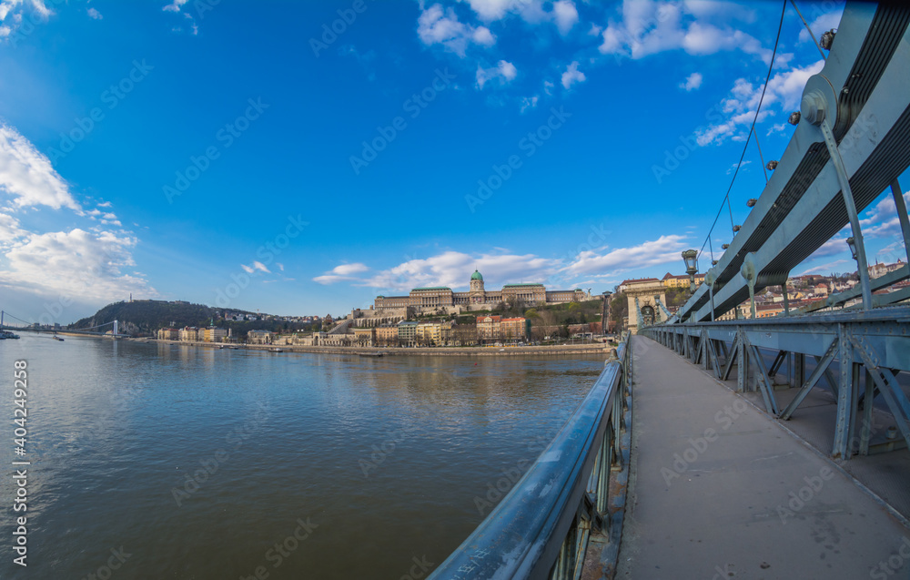 View From Chain Bridge in Budapest