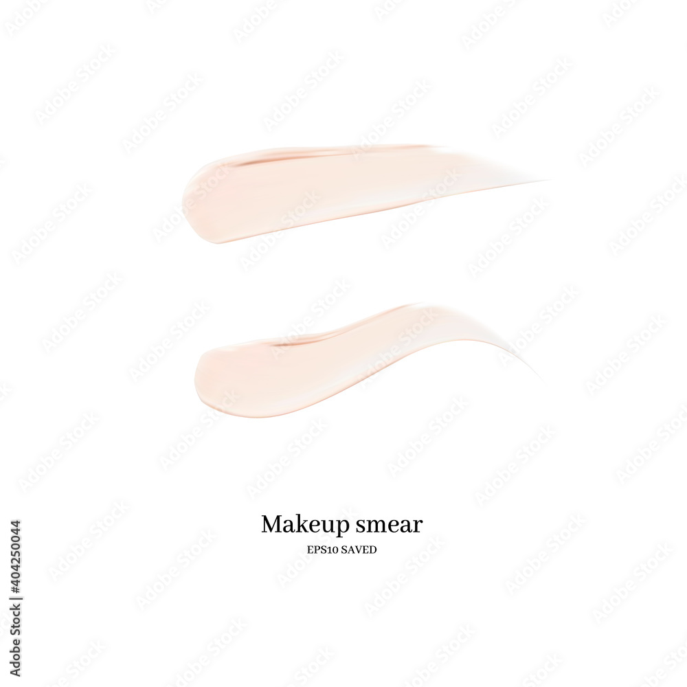cosmetic cream smear isolated on white background. cosmetic cream smear isolated on white background.