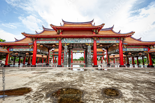 Taiwan temple in Thailand Or another name Dhammapathanyu Foundation Shrine or Xianlo Tai Tian Kong near Bang Pu,Samut Prakan inThailand
 photo