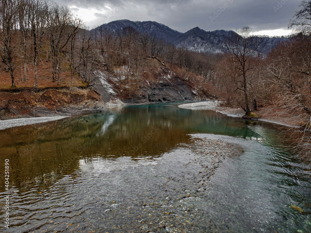 river in the mountains