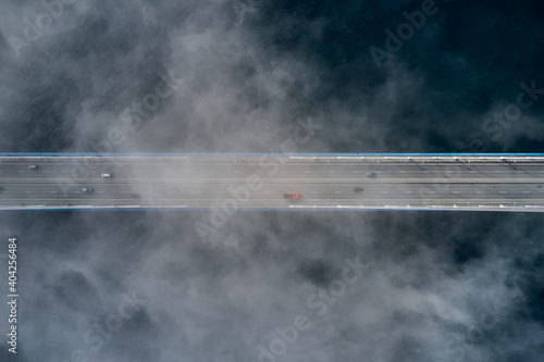 fog over sea and bridge © Виктор Гохович