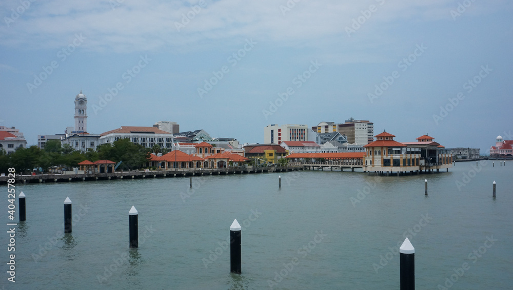 Penang, Malaysia view from the sea