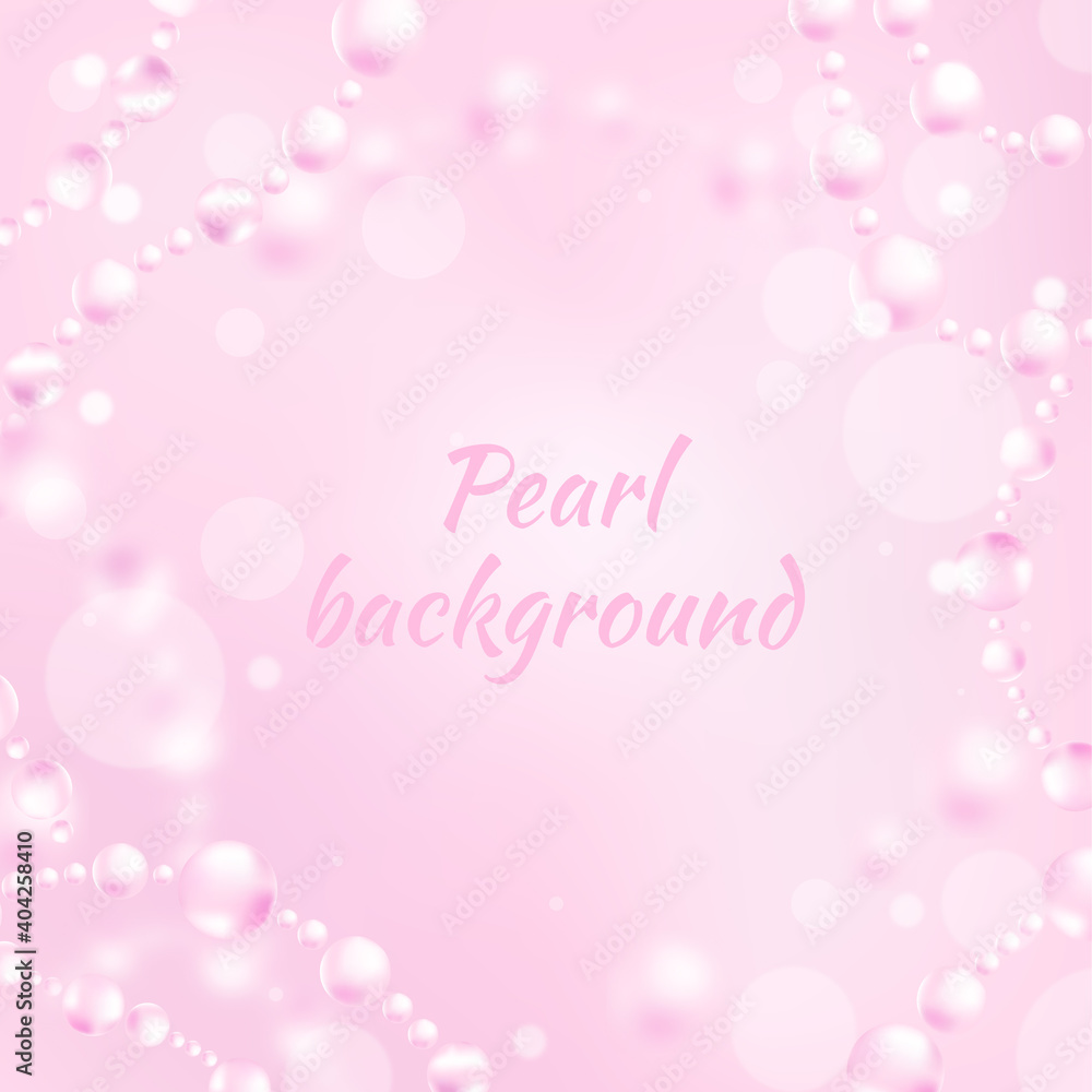 Pearl pink background.