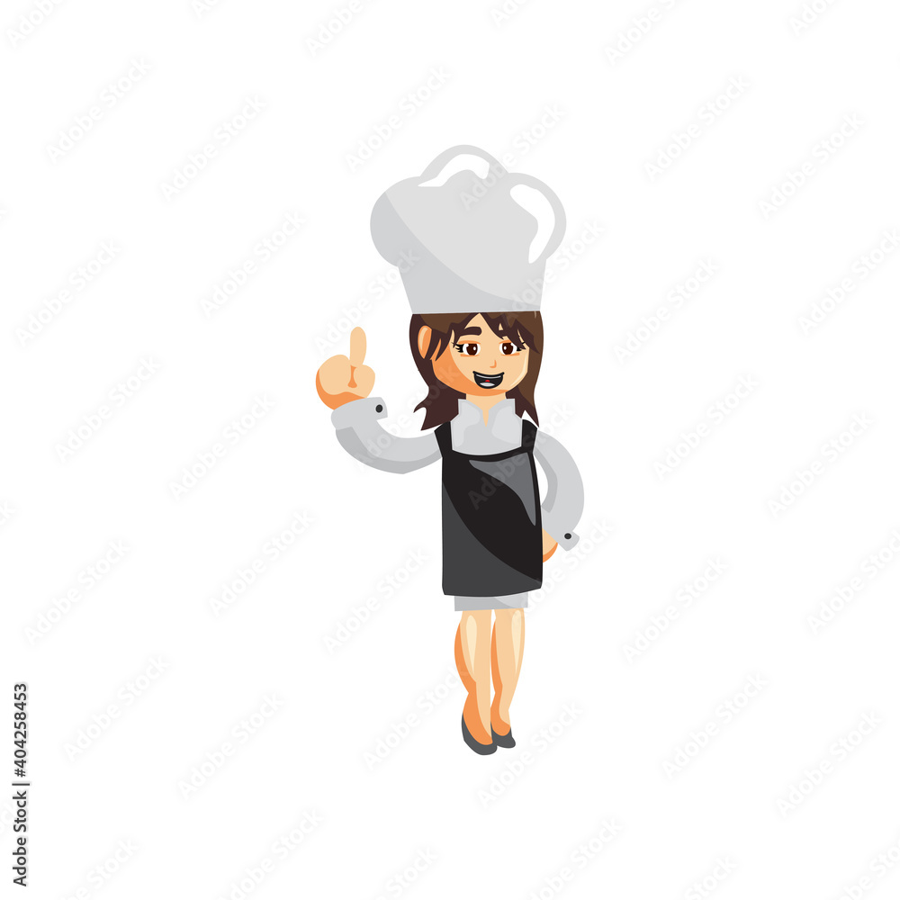 Chef Woman,character creation Illustration Template Pose Smile Chef Woman,character creation Illustration Template Pose Smile