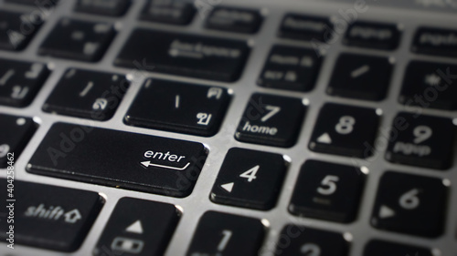 enter on the keyboard.