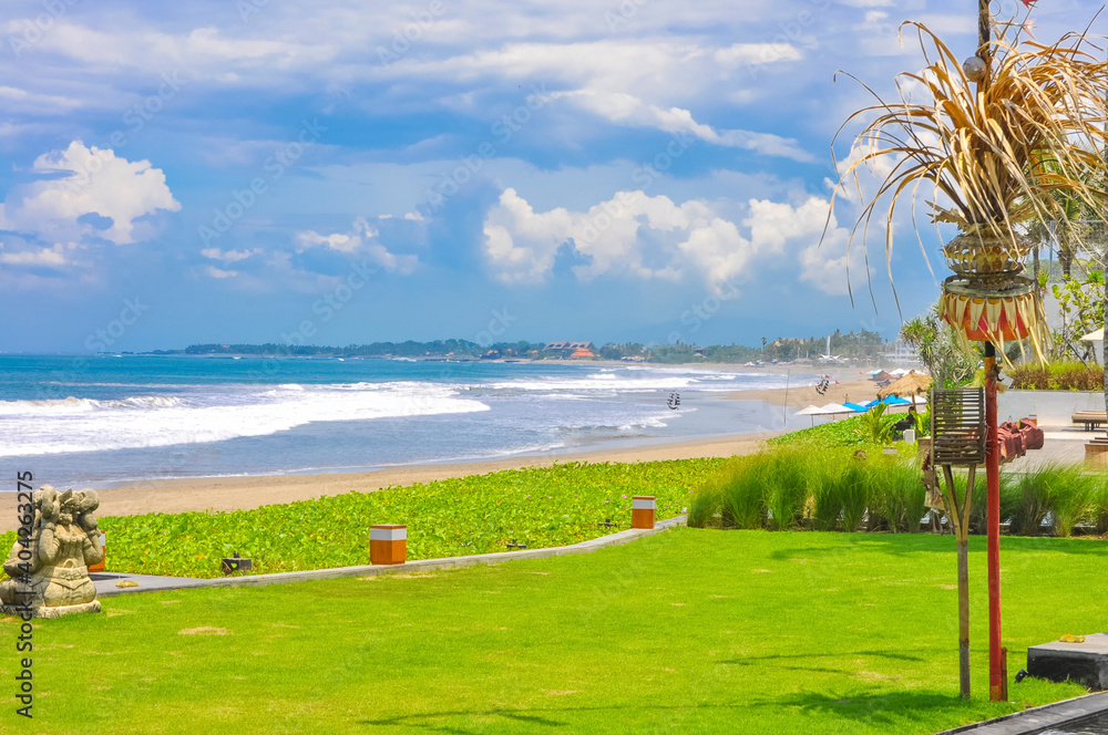 Seminyak Beach, Bali Indonesia. Beautiful sands and sky