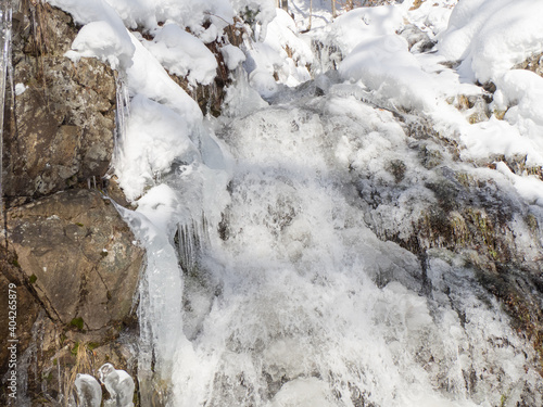 wasserfall im Winter