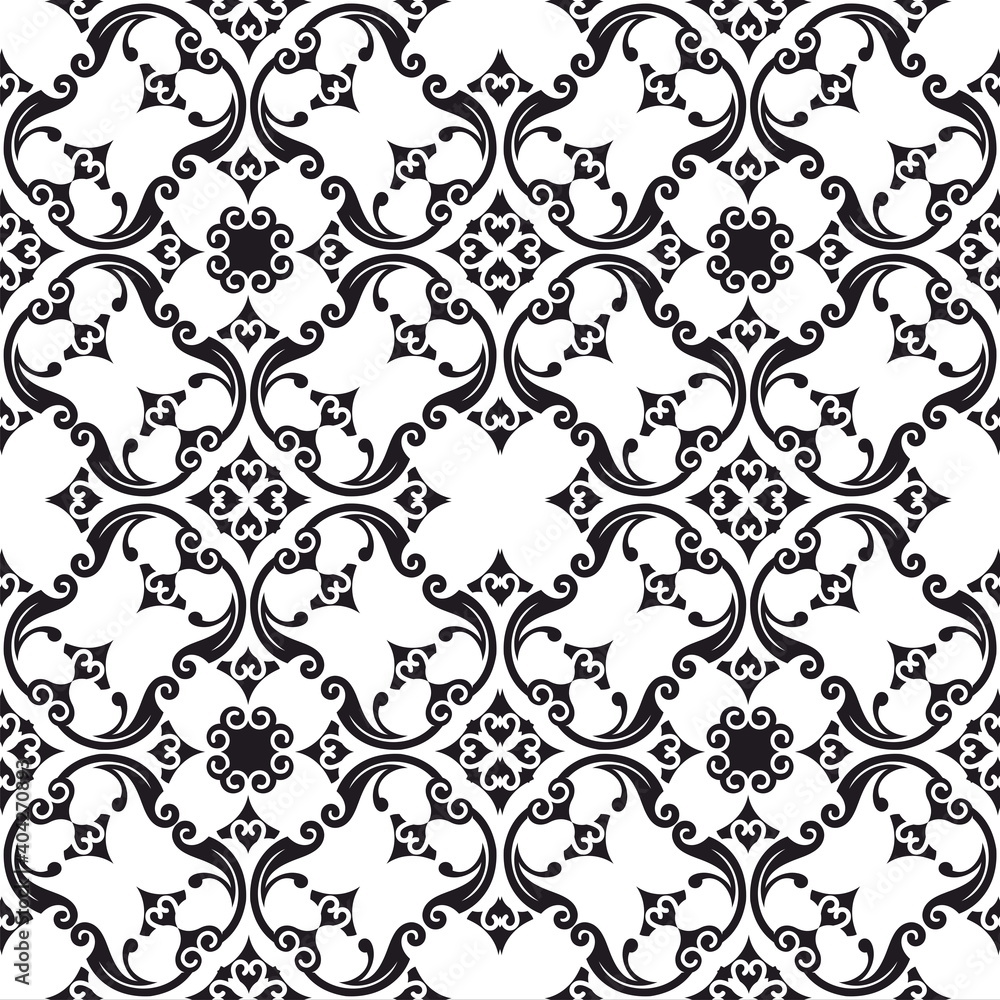 decorative seamless pattern with openwork ornament
