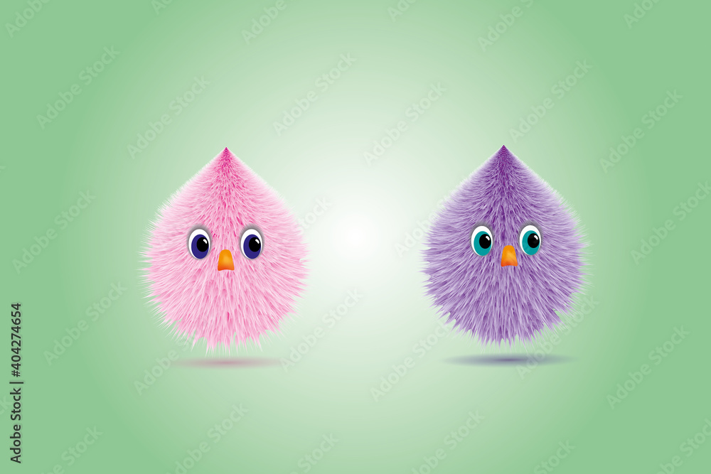 fluffy furry balls with faces fluffy furry balls with faces