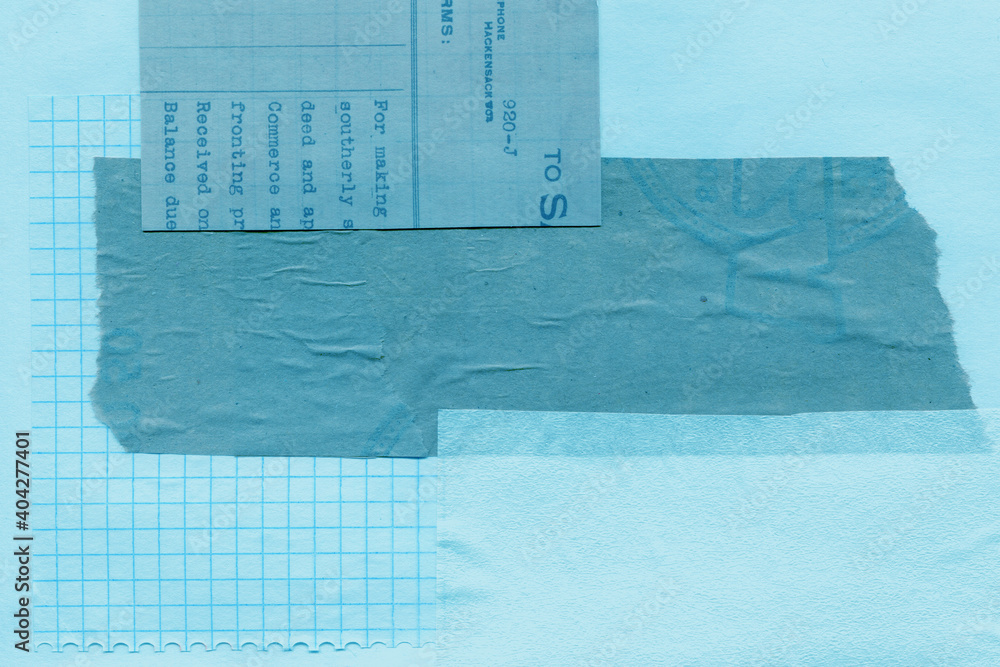 blue-torn-paper-collage-close-up-texture-made-from-various-paper-and