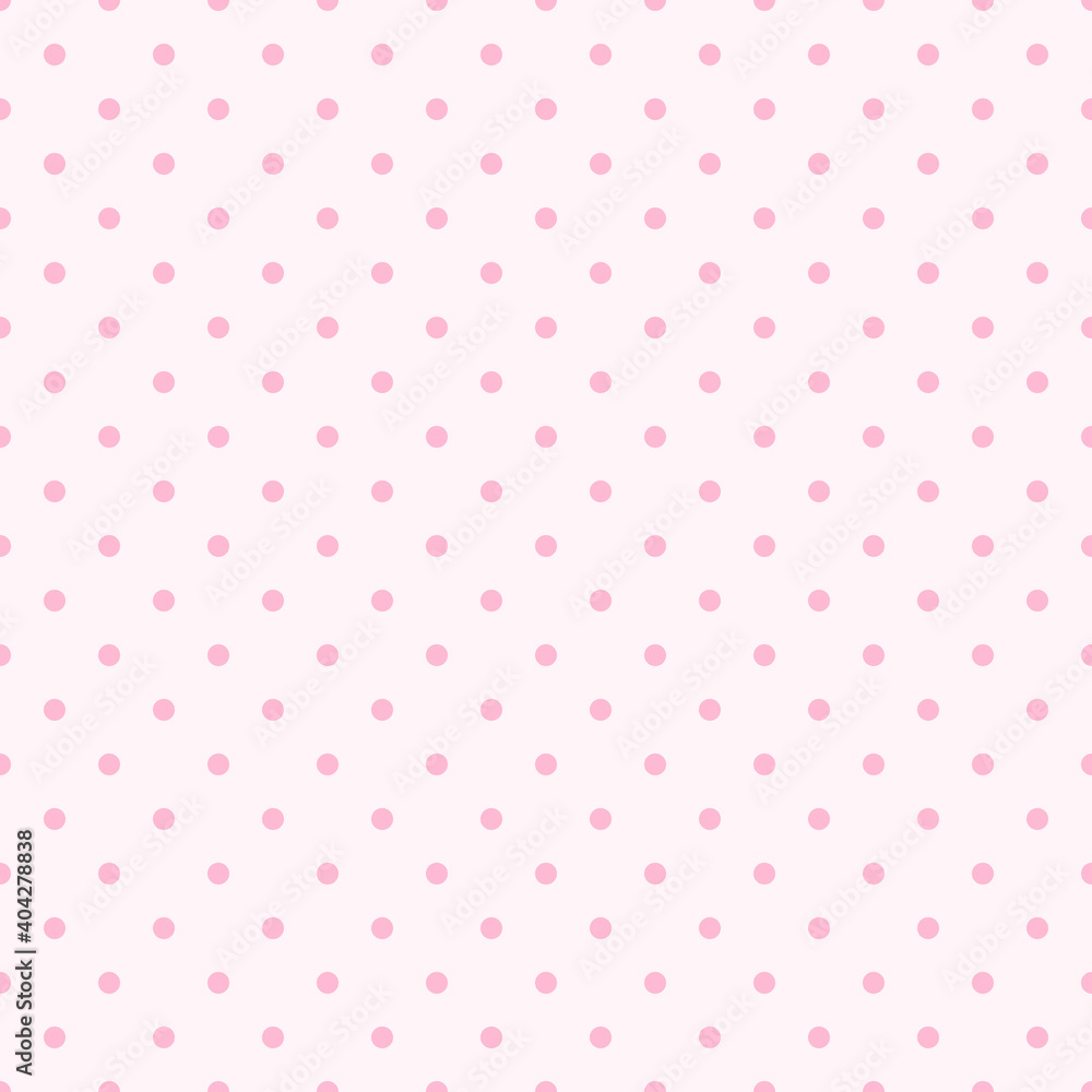 Seamless pink polka dot background