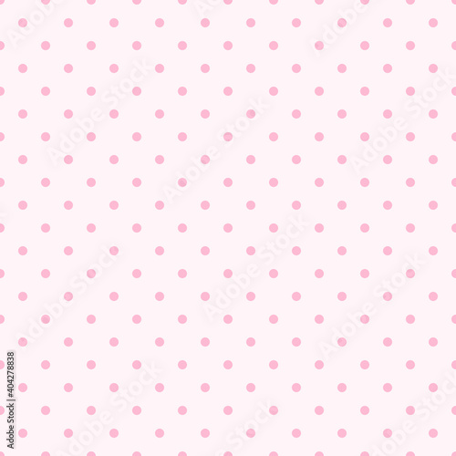 Seamless pink polka dot background