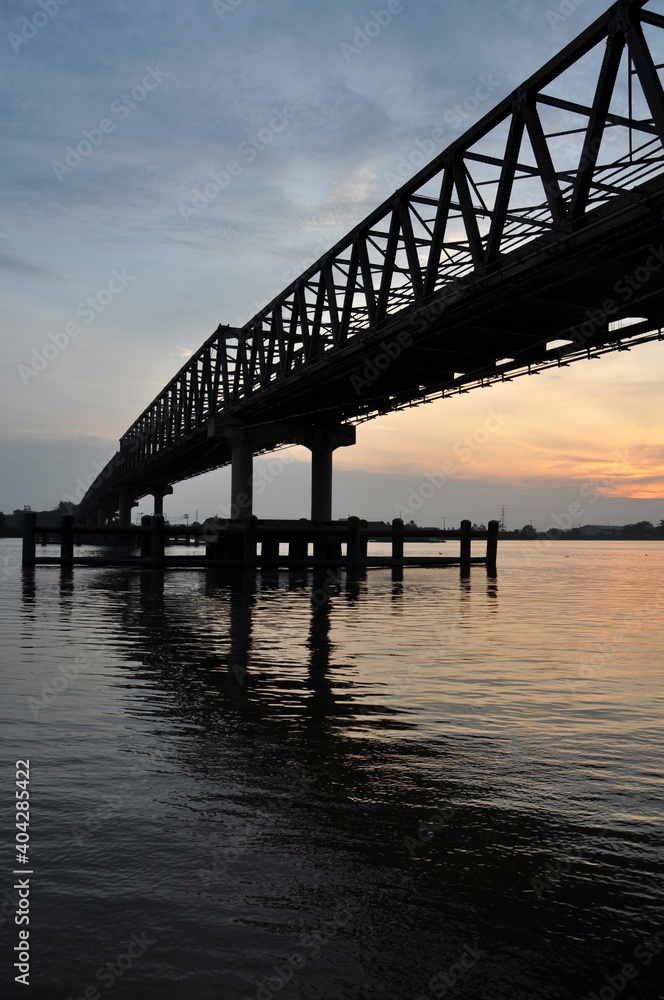 bridge at sunset bridge at sunset