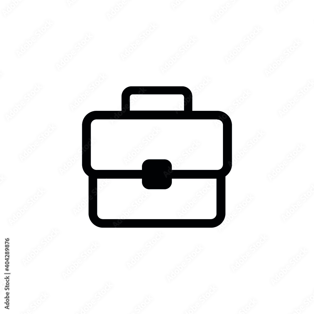 Suitcase icon set. Briefcase vector icon. Business bag icon symbol. Suitcase icon set. Briefcase vector icon. Business bag icon symbol.