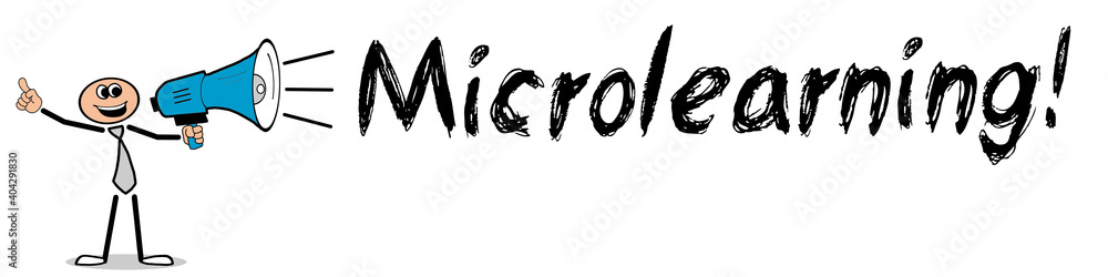Fototapeta premium Microlearning! 