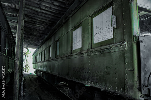 old passenger train 