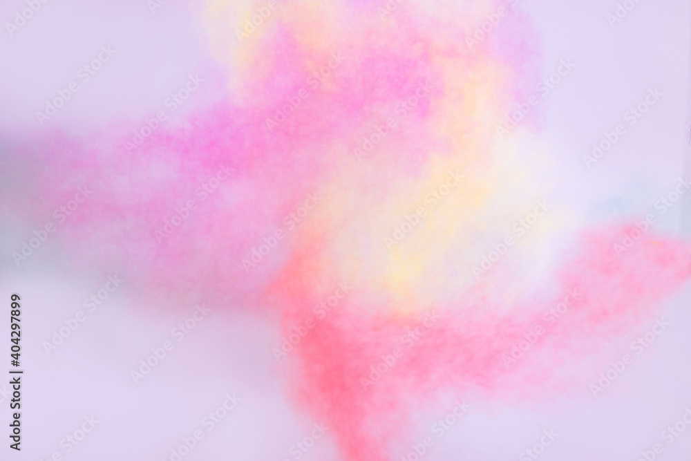 nobody colored powder explosion on white background