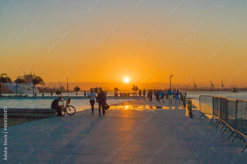 Obraz premium sunset on the beach