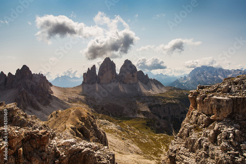 Panorama of the three peaks of lavaredo © Miguel