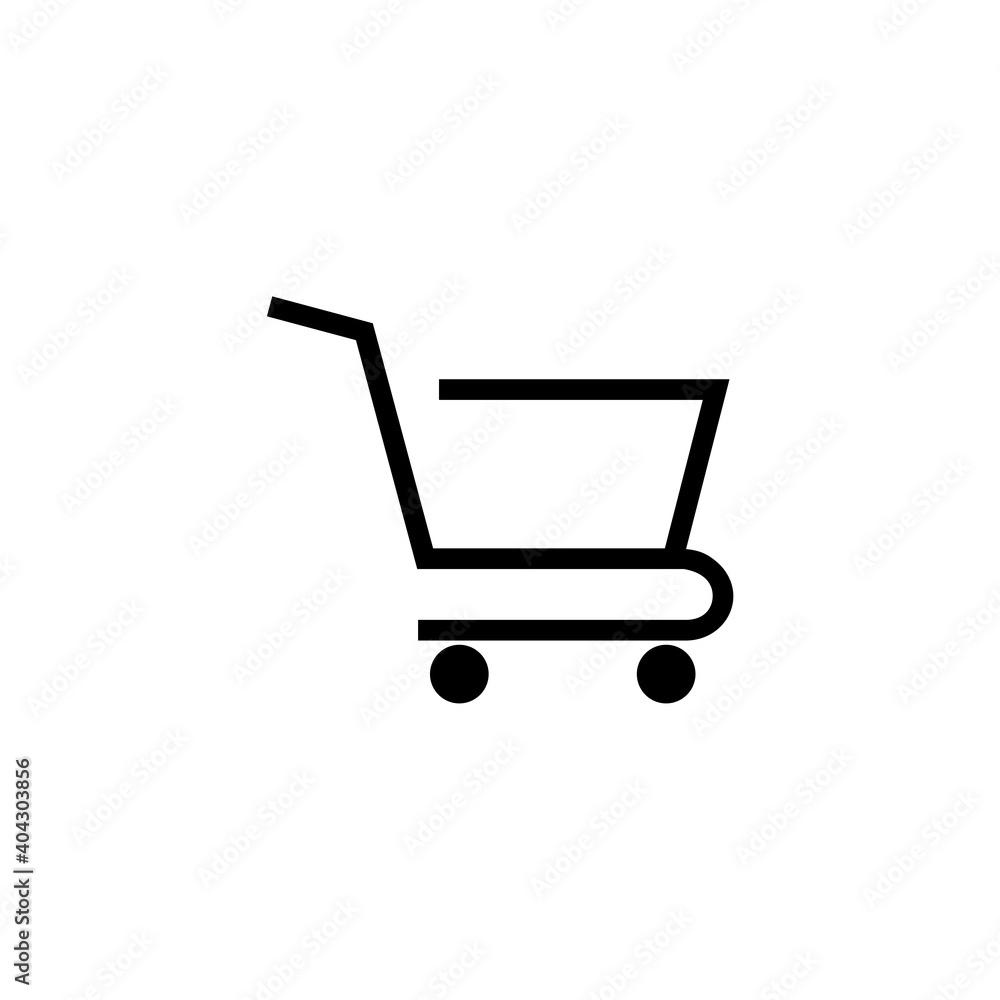 Shopping Cart icon isolated on white background Shopping Cart icon isolated on white background