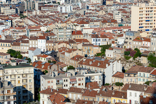 View to skyline of Marseille from Notre-Dame de la Garde