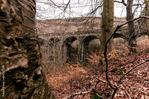 View of Abandoned viaduct that was used in south wales uk during the 1900's. viaduct running from Brynmawr to abergavenny © gareth