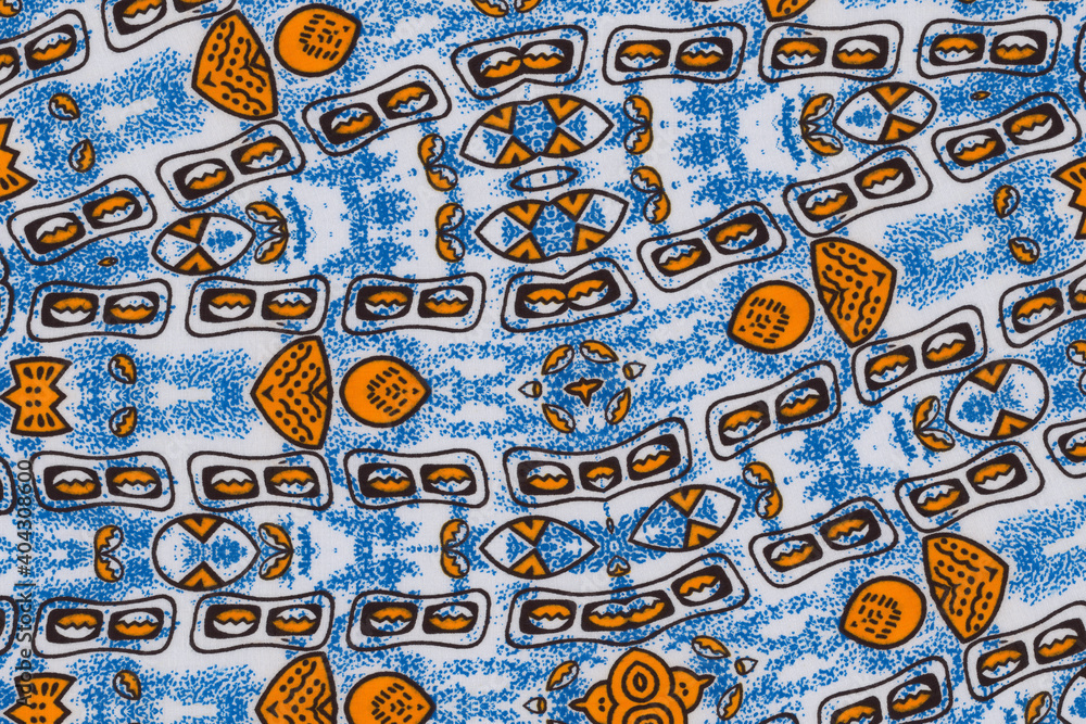 Manufactured African fabric – Seamless and textured pattern, cotton, photo Manufactured African fabric – Seamless and textured pattern, cotton, photo
