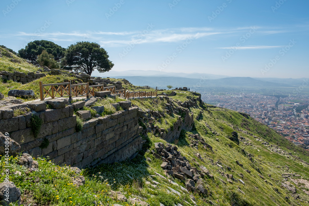 The ancient city of Pergamum (Pergamon), Turkey.