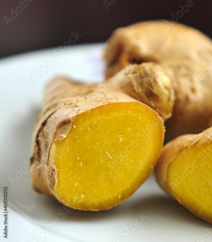 natural antibiotic fresh ginger tuber,