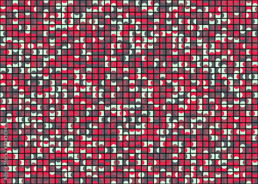 Obraz premium Abstract Geometric Pattern generative computational art illustration