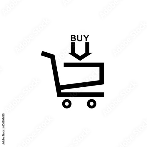 Shopping Cart icon isolated on white background
