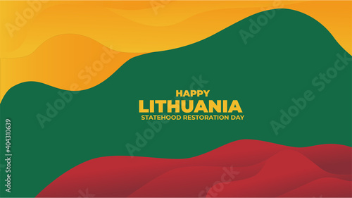 Lithuania flag color Background design photo