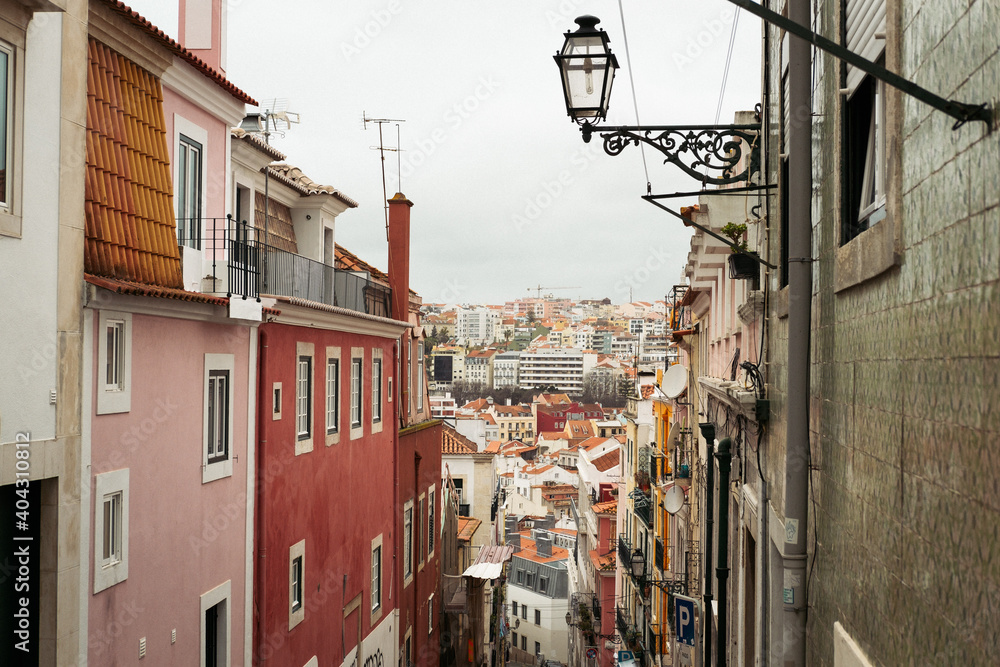 Gasse Lissabon Lisbon, Portugal 
