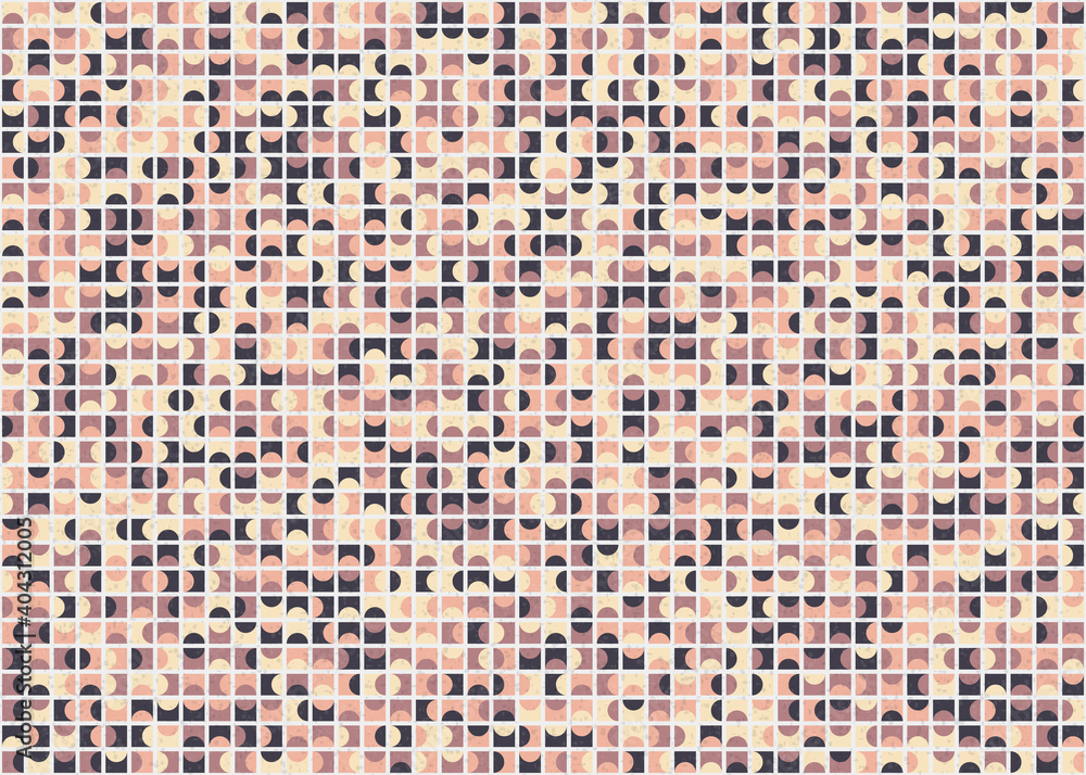 Fototapeta premium Abstract Geometric Pattern generative computational art illustration