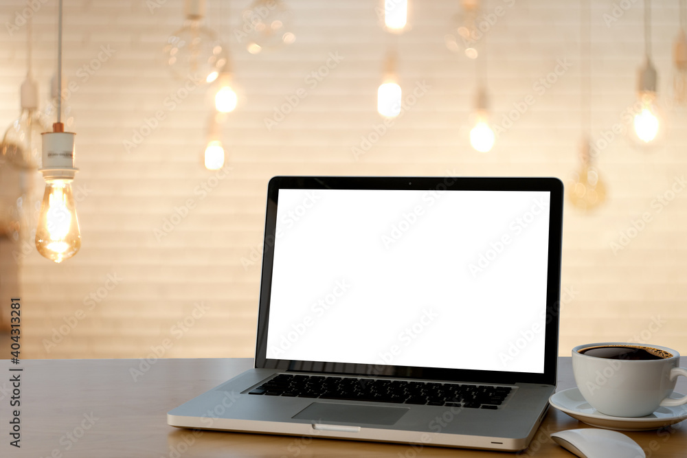 laptop on table laptop on table