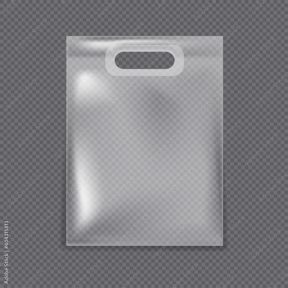 Insulated transparent bag, empty transparent plastic bag. Insulated transparent bag, empty transparent plastic bag.