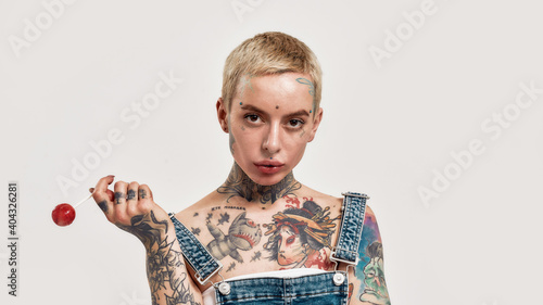 Obraz na plátně Tattoo and piercing