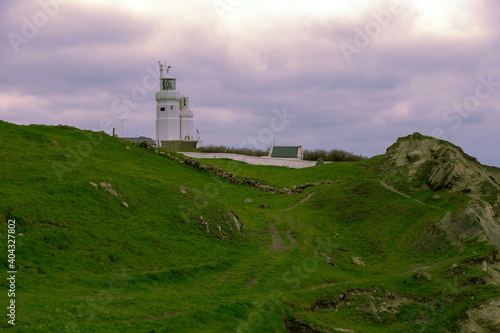 St Catherine's Lighthouse on the left
