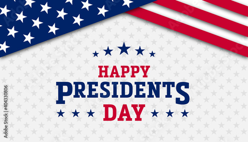 USA Presidents Day - Washington's Birthday celebrate banner background. Vector illustration.