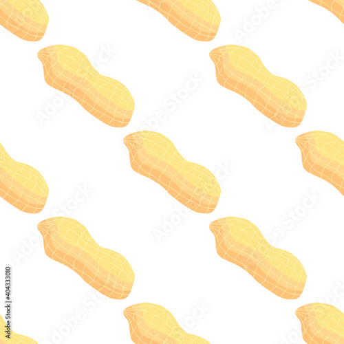 Illustration on theme big pattern identical types peanut
