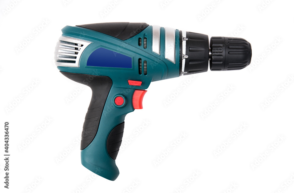 Electric drill or screwdriver tool, handle industrial instrument Electric drill or screwdriver tool, handle industrial instrument