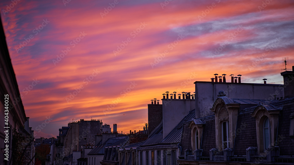 Photography sunset Paris