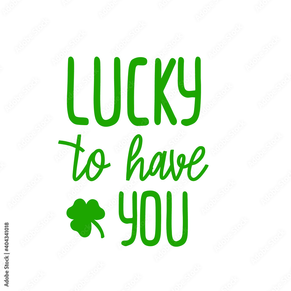 Fototapeta premium poster for St. Patrick's Day. Greeting card. Vector llustration
