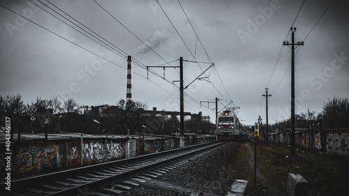 railway in the evening © Вадим Тютюник