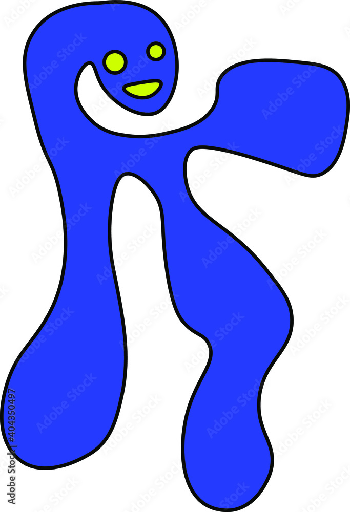 blue and yellow print baby print man abstract guy smile fun blue and yellow print baby print man abstract guy smile fun