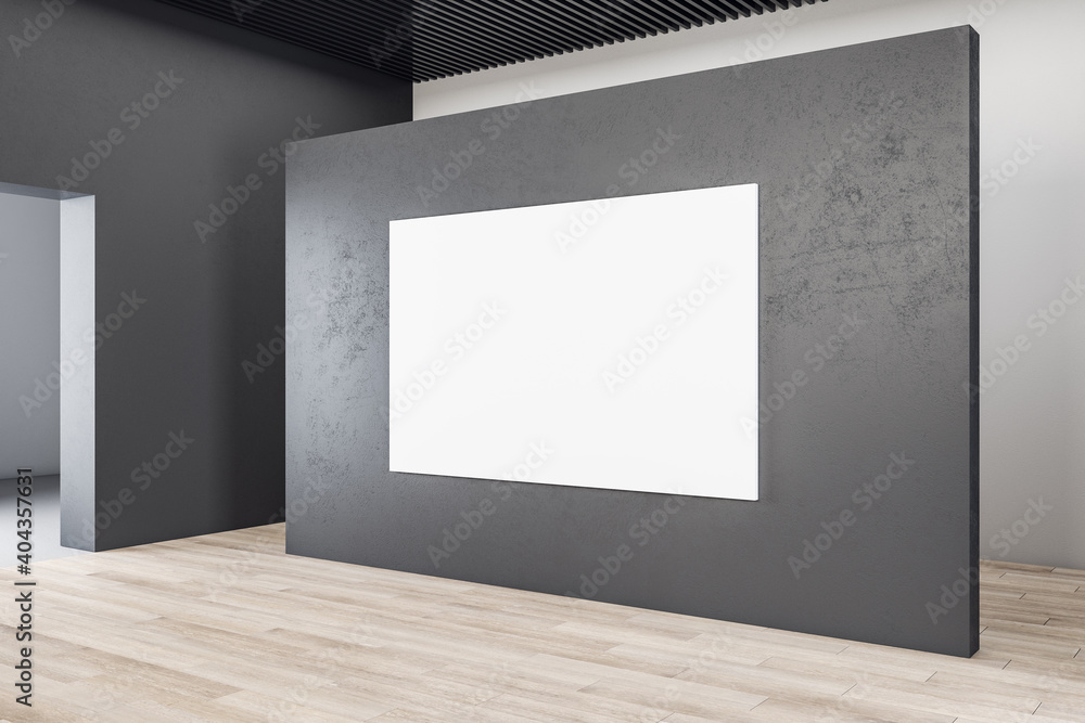 Minimalistic exhibition interior Minimalistic exhibition interior
