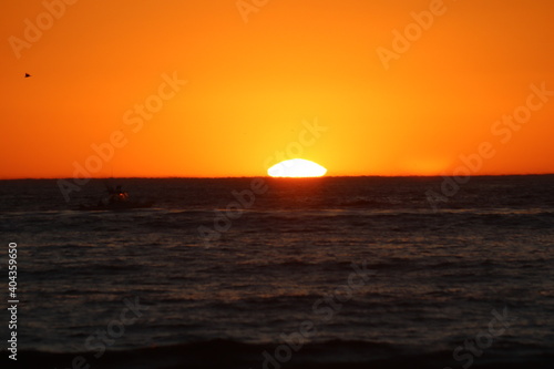 beautiful sunset at the beach © Marc