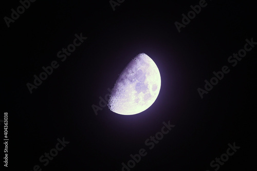 Moon in the night sky.