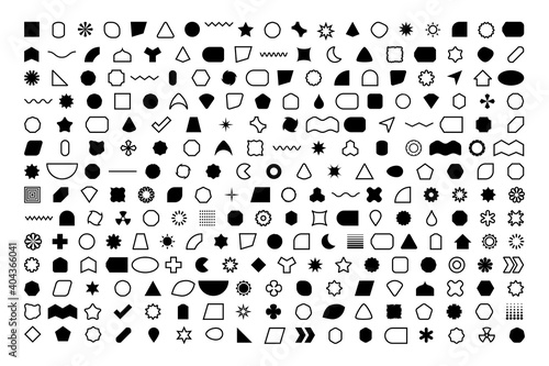 264 Basic Shapes Silhouette Outline