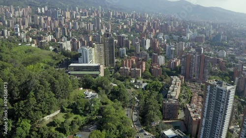 El Poblado Medellin Colombia city view and landscape 